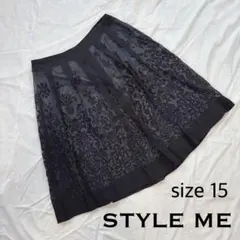 STYLE ME スタイルミー フレアスカート 15号 大きいサイズ 黒