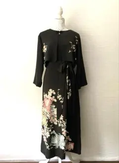 留袖ドレス、新郎新婦母❣️セットアップL〜LL 作家物 花柄 金彩 専用