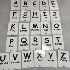アルファベット フラッシュカード 知育玩具 英語 学習のサムネイル