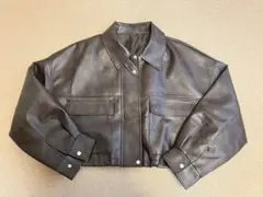 未使用に近い　SpRayフェイクレザージャケット