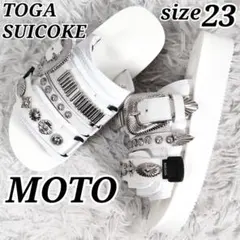23SS希少【極美品】トーガ×スイコック コラボ MOTO サンダル メタル装飾のサムネイル