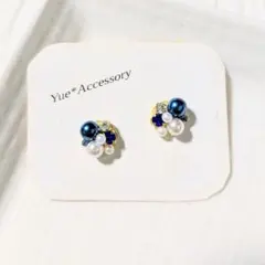 S-221　ハンドメイド☆ビジューピアス／イヤリング