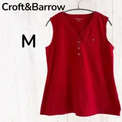 Croft&Barrow M ノースリーブ レッド