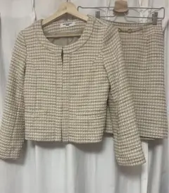 NATURAL BEAUTY BASIC 美品 ツイーディーセットアップ S