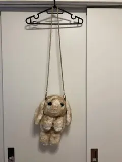 2WAYぬいぐるみショルダーバッグ　うさぎ