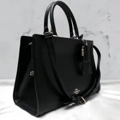 ◇美品◇コーチ　ゾーイ　2wayショルダーバッグ　カーフレザー　ブラック　カデナ