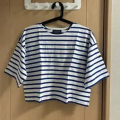 Le Minor ボーダーTシャツ ホワイト×ブルーのサムネイル