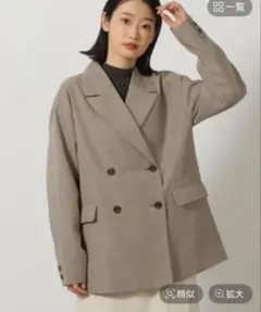 LAKOLE チェック柄 ダブルジャケットM 春先にも◎