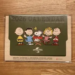 スヌーピー　置き型　カレンダー 2026 NISSAY