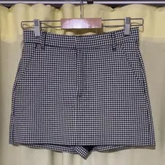 【ZARA】 千鳥格子 千鳥柄 ショートパンツ 【XS】