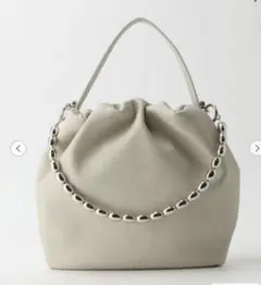 タグ付新品 【別注】＜ALLA HOLLON＞2ハンドル バッグ ホワイトのサムネイル