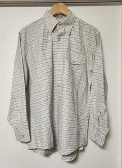 80s USA製 L.L.Bean タッタソールチェック シャツ 16-33 L