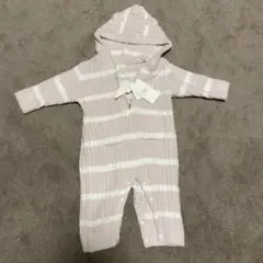 り*な様 【新品未使用】ジェラートピケ　70 もこもこカバーオール　ピンク　くま