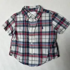 Ralph Lauren チェック柄半袖シャツ 12M