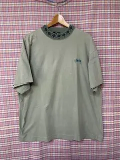 STUSSY◼️80sビンテージ◼️黒タグ刺繍ロゴ・Tシャツ◼️オールドステューシー