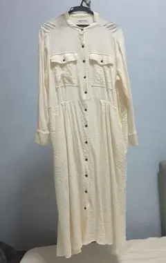 ロングシャツワンピース 長袖