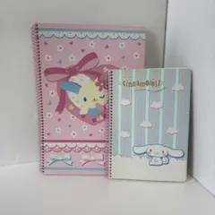 【激レア】ウサハナ シナモロール リングノート2冊セット！シール完備 平成レトロ