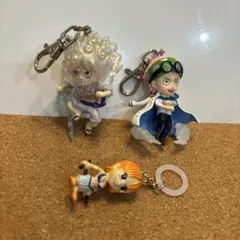 ONE PIECEキーホルダー モンキー・Ｄ・ルフィ ニカ＆コビー＆ナミ