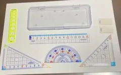 定規・三角定規・分度器セット