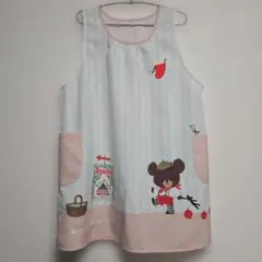 the bear's school エプロン ストライプ柄　くまのがっこう　学研