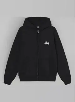 Stussy フルジップパーカー ブラック XL