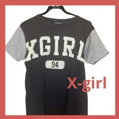 X-girl ✖️Championコラボ　半袖Tシャツ グレー/ブラック　夏