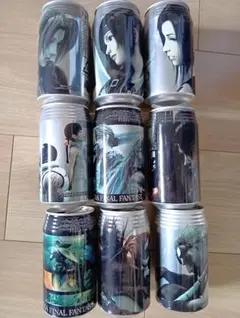 ディシディア FF ポーション空缶 （ティナ2種類&皇帝&ケフカ）デザイン