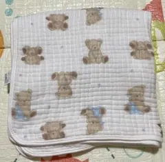 クマ柄 ブランケット