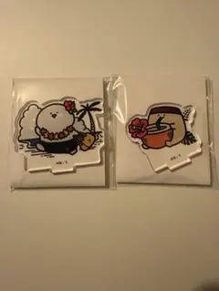 お文具といっしょ 丸善 ハワイ アクリルスタンド お文具さん プリンさん