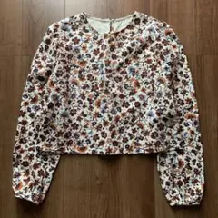 zara 花柄トップス