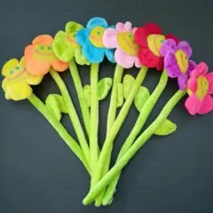 スマイルフラワー 花束 ぬいぐるみ 韓国 プレゼント クリスマス 出産祝い