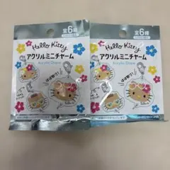 ハローキティ アクリルミニチャーム 2個セット