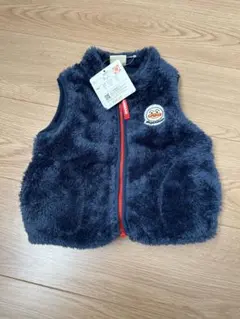 新品タグ付き　アンパンマン ベビーベスト 80cm ネイビー