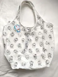 新品　ドラえもん　川辺　50周年　エコバッグ　白のサムネイル