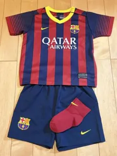 【美品】NIKE FCバルセロナ キッズユニフォーム3点セット