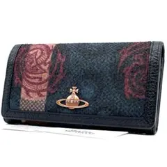 希少モデル✨ヴィヴィアンウエストウッド 長財布 メタルオーブ 本革×キャンバス