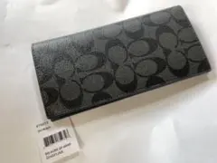 COACH コーチ　　　　F75013 ブラック　長財布