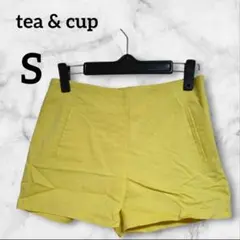 tea & cup 【S】 ショートパンツ イエロー