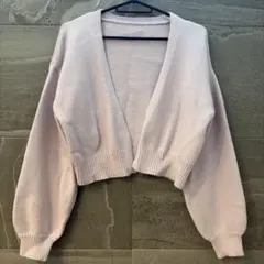 ボリュームスリーブショートニットカーディガン[mb1275]