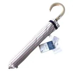 【新品】マッキントッシュフィロソフィー✨日傘 ストライプ 折りたたみ 傘 ピンク