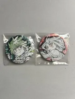 僕のヒーローアカデミア 緑谷出久 麗日お茶子 缶バッジ2個セット
