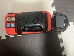 Switch本体のみプロコントローラー2種のカセット充電器Switchケース付き