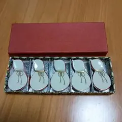 陶器製箸置き 5個セット 和風デザイン