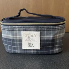 スヌーピー チェック柄ポーチ