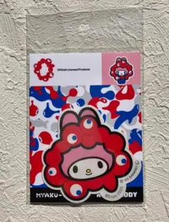 EXPO2025 サンリオミャクミャクなりきりアパレルステッカー顔 マイメロディ