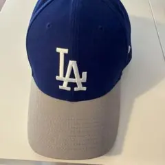 New Era LAロゴ ベースボールキャップ ネイビー/グレー