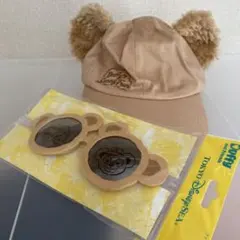 ダッフィー 耳付きキャップとサングラスセット