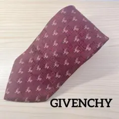 GIVENCHY ジバンシー ネクタイ フラミンゴ 赤 イタリア製