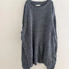 SONOMA【XXL】クルーネック ニット ネイビー 長袖 トップス カジュアルのサムネイル