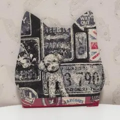 国旗と犬達 　 犬型ミニポーチ　試作　ハンドメイド